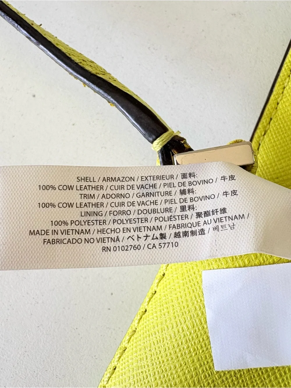 Kate Spade Sally Yellow Cow Leather Turnlock Cossbody Bag Purse 7.5”x5”